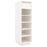 Vidaxl Schuhschrank 30x34x105 cm Festkiefer weiß
