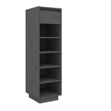 Vidaxl Schuhschrank 30x34x105 cm Festkiefergrau