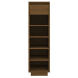 Vidaxl Schuhschrank 30x34x105 cm Festkiefer Honigbraun