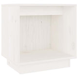 Vidaxl nachtkastje 40x30x40 cm massief grenenhout wit