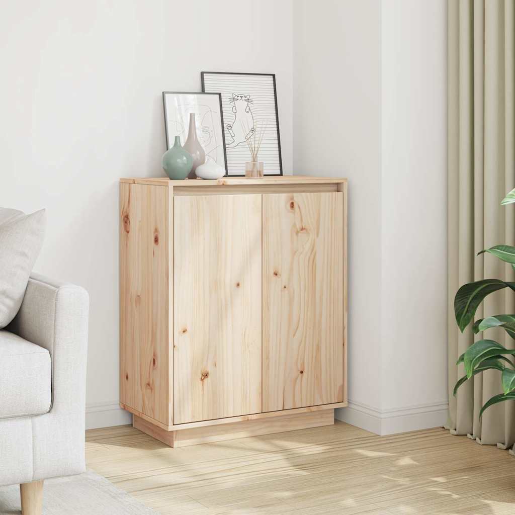 Vidaxl dressoir 60x34x75 cm massief grenenhout