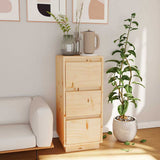 Vidaxl dressoir 32x34x75 cm massief grenenhout