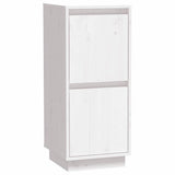 Vidaxl dressoir 31,5x34x75 cm massief grenenhout wit
