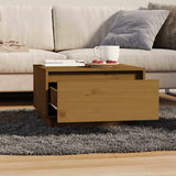 Vidaxl salontafel 55x56x32 cm massief grenenhout honingbruin