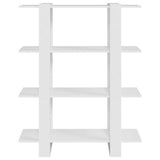 Vidaxl boekenkast kamerscherm 100x30x123,5 cm wit