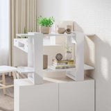 Vidaxl boekenkast kamerscherm 80x30x51 cm hoogglans wit