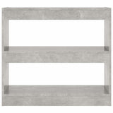 Vidaxl boekenkast kamerscherm 80x30x72 cm betongrijs
