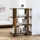 Vidaxl boekenkast kamerscherm 100x30x123,5 cm gerookt eikenkleurig
