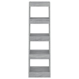 Vidaxl boekenkast kamerscherm 40x30x135 cm grijs sonoma eikenkleurig