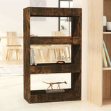 Vidaxl boekenkast kamerscherm 60x30x103 cm bewerkt hout gerookt eiken