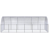 Vidaxl Chicken Run 3x6x2 m verzinkter Stahl