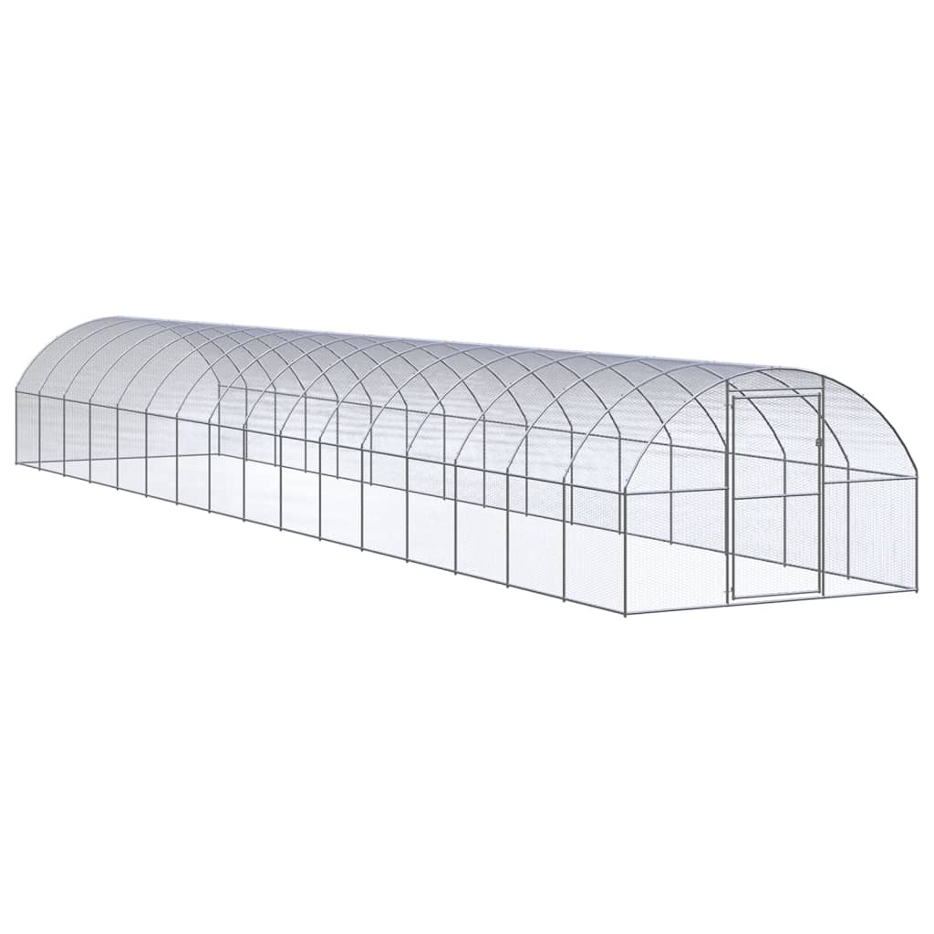 VidaXL Hühnerstall 3x16x2 m aus verzinktem Stahl
