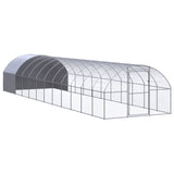 Vidaxl Chicken Run 3x12x2 m verzinkter Stahl