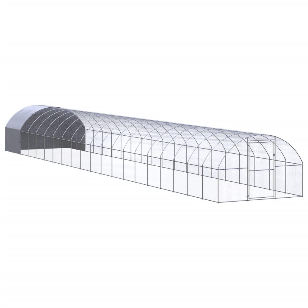 Vidaxl Chicken Run 3x20x2 M Galvaniseret stål