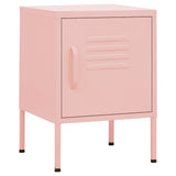 Vidaxl nachtkastjes 2 st 35x35x51 cm staal roze