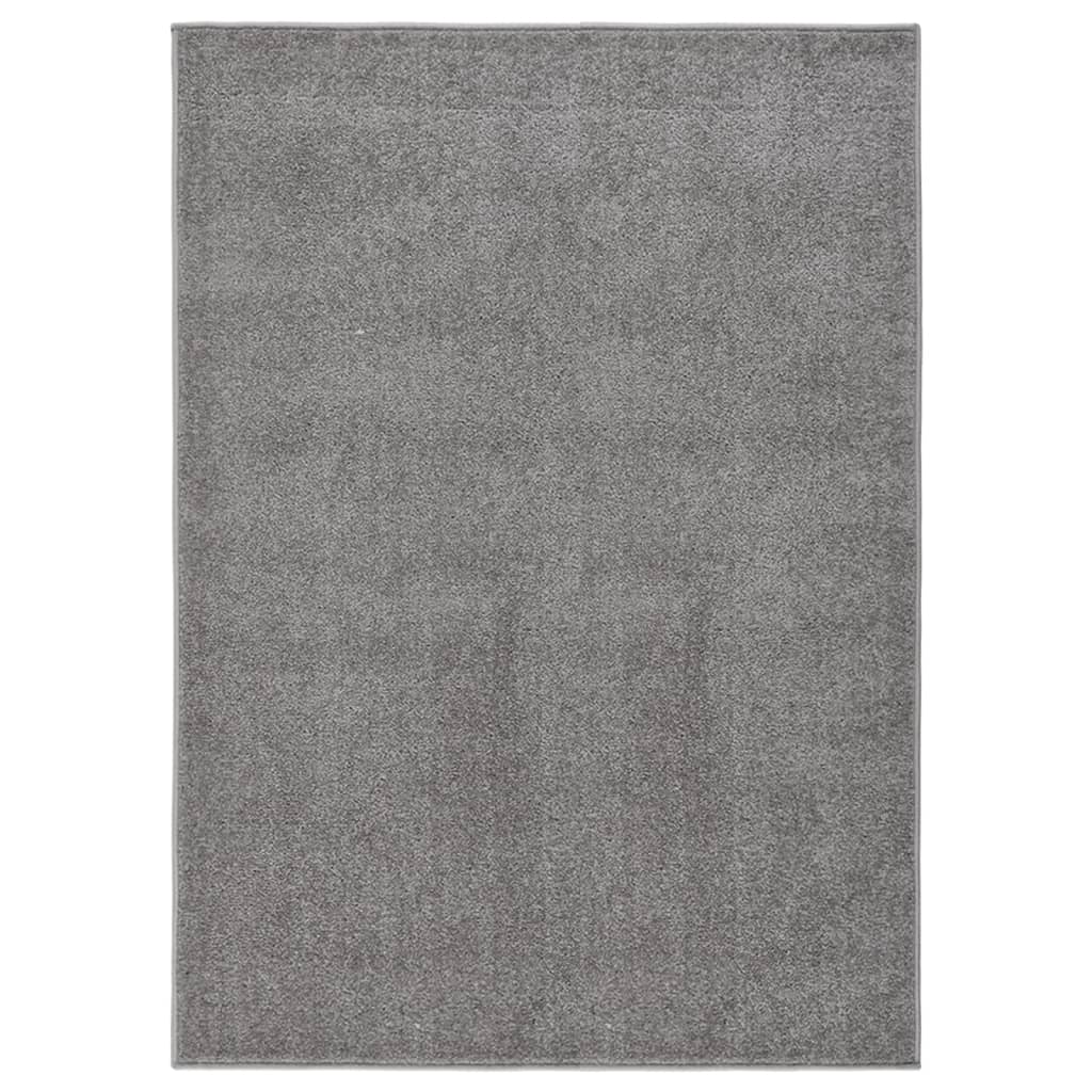 VIDAXL RUG KORTPOLIG 140x200 cm Grigio