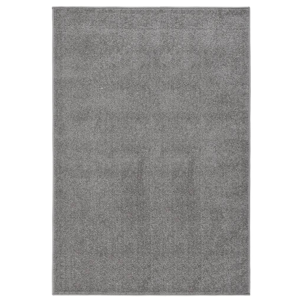 VIDAXL RUG KORTPOLIG 160x230 cm Grigio