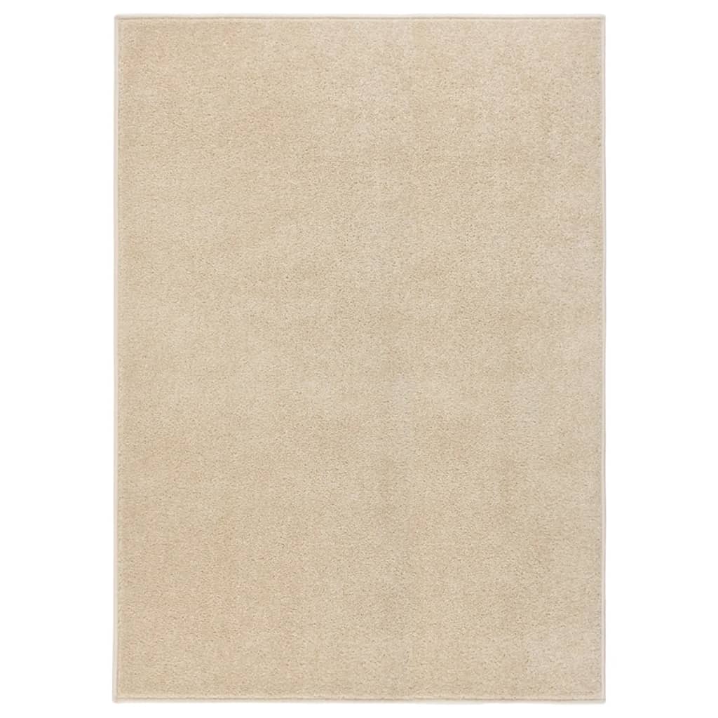 Vidaxl Rug Kortpolig 140x200 cm beige