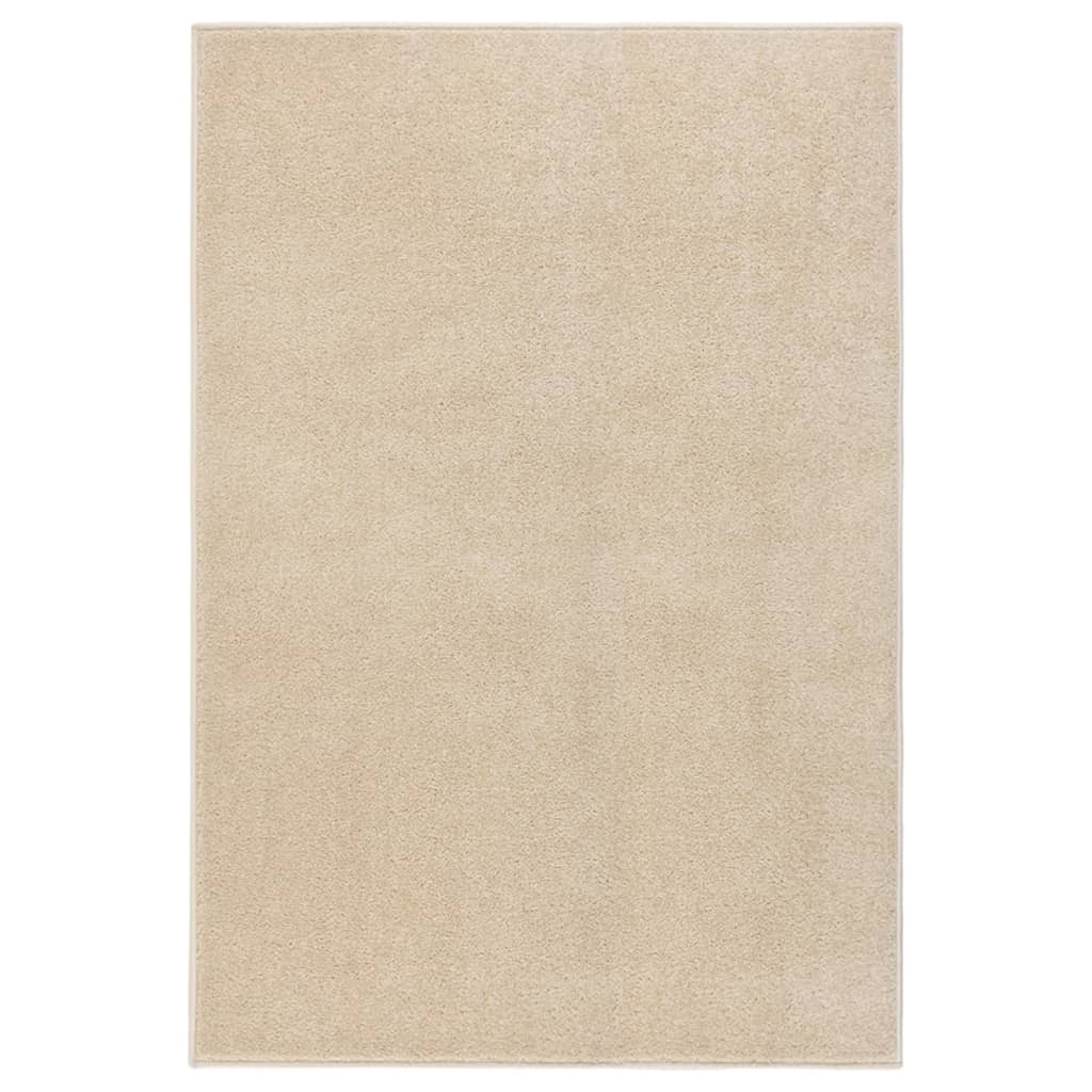 Vidaxl Rug Kortpolig 160x230 cm beige