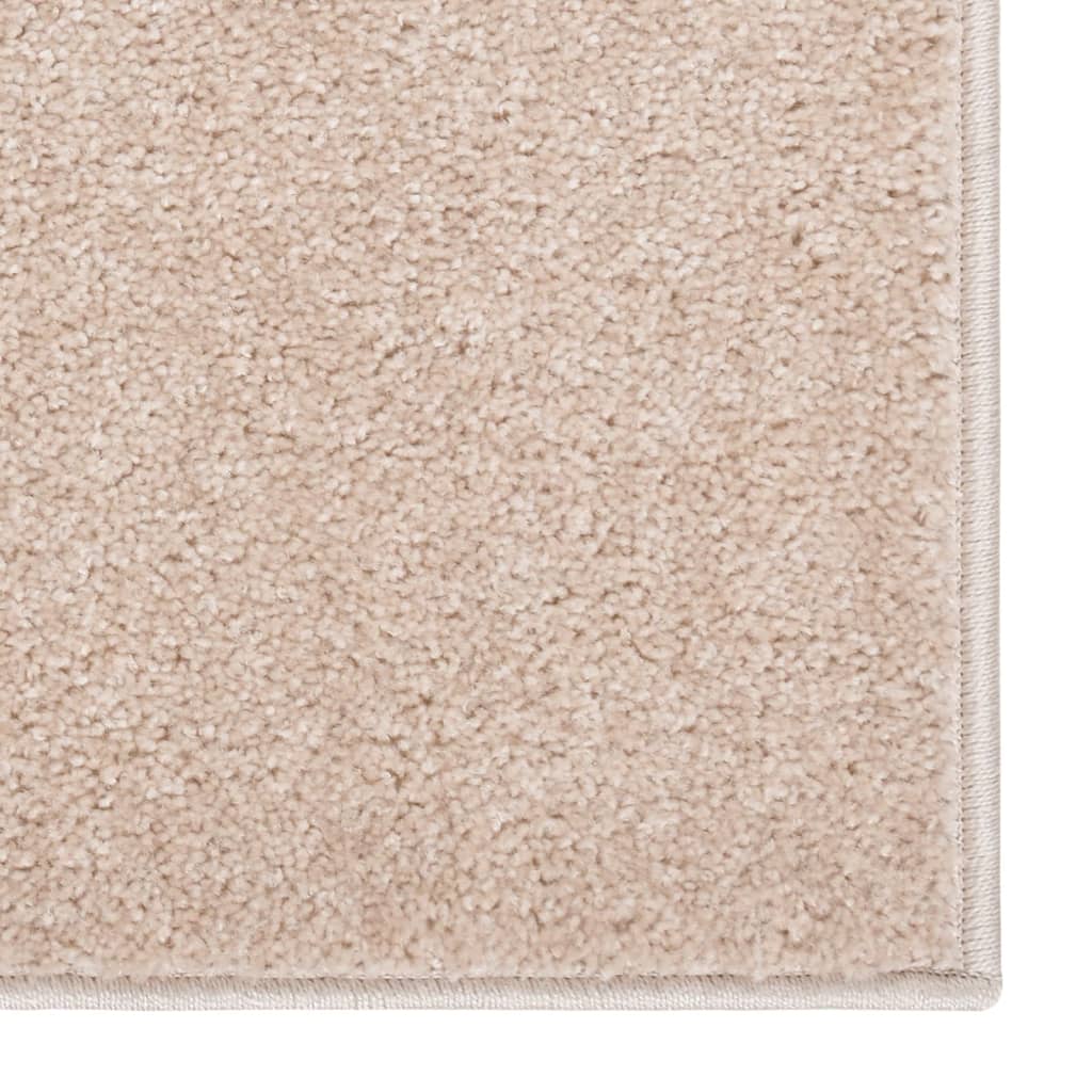 Vidaxl rug cortpolig 80x150 cm donkel Bige