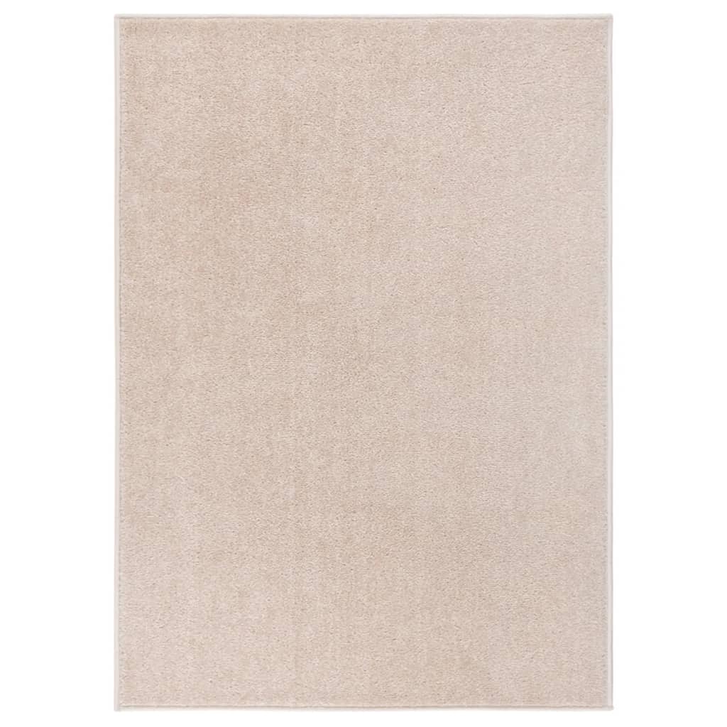 Vidaxl rug Kortpolig 120x170 cm dark beige