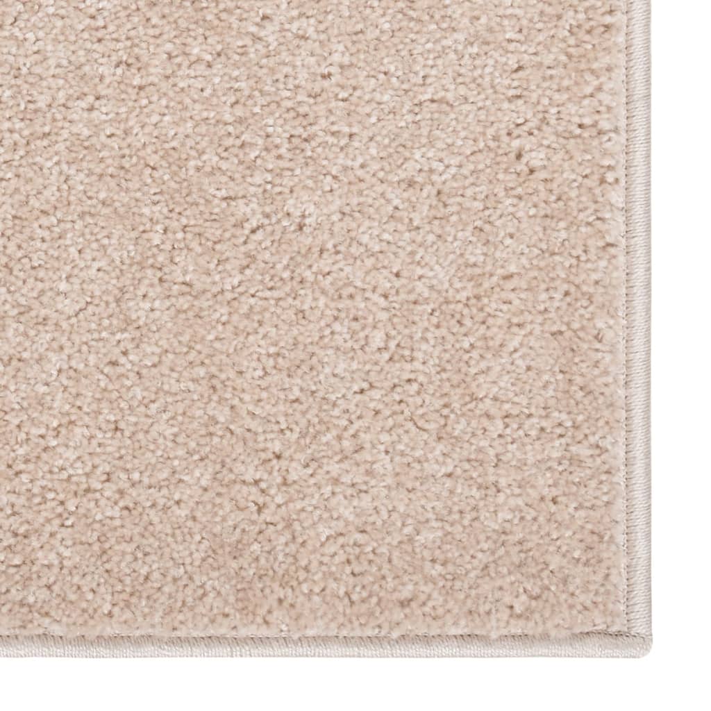 Vidaxl Teppich Kortpolig 140x200 cm dunkler Beige