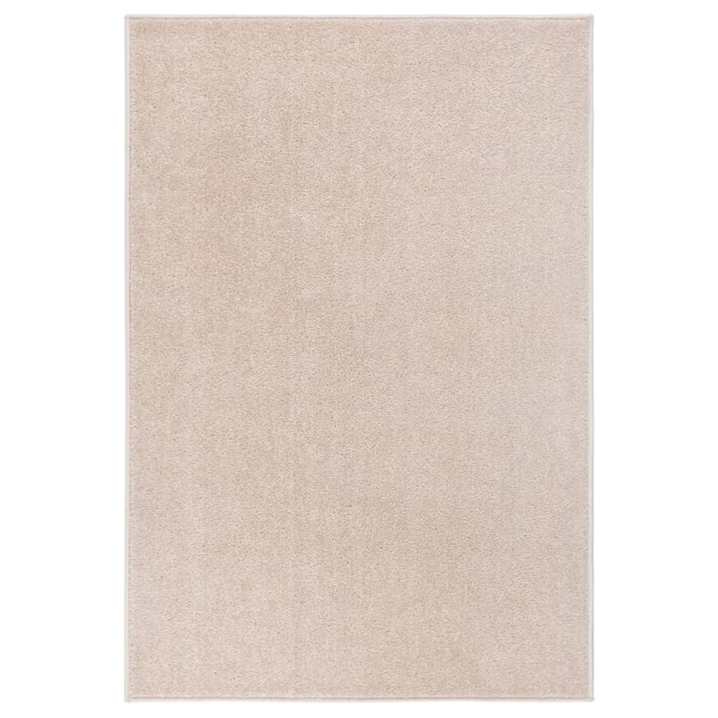 Vidaxl Rug Kortpolig 160x230 cm beige scuro