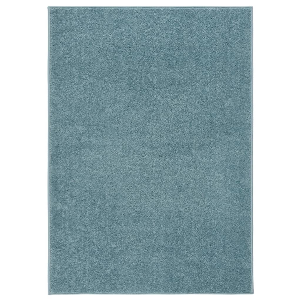 Vidaxl rug Kortpolig 120x170 cm blue