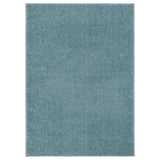 VIDAXL RUG KORTPOLIG 140x200 cm blu