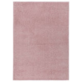 Vidaxl Rug Kortpolig 140x200 cm rosa