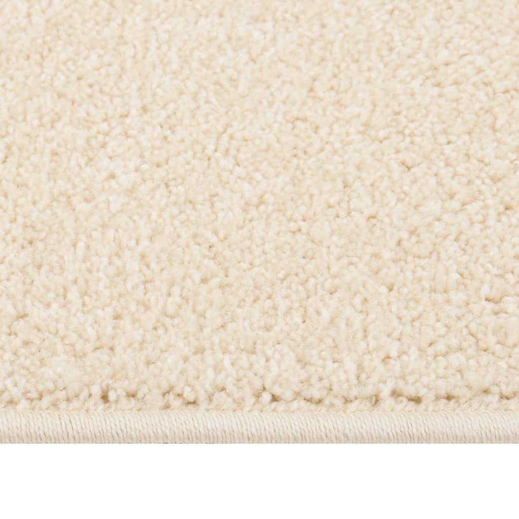 Vidaxl Teppich Kortpolig 160x230 cm creme -gepflegt