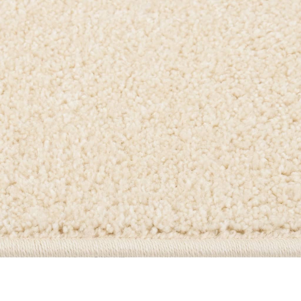 VIDAXL RUG KORTPOLIG 240x340 cm Crema