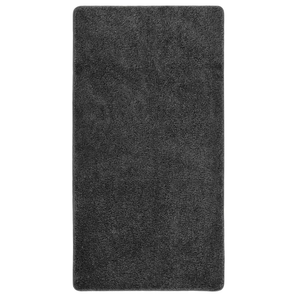 Vidaxl Rug Shaggy anti-slip 80x150 cm gris oscuro