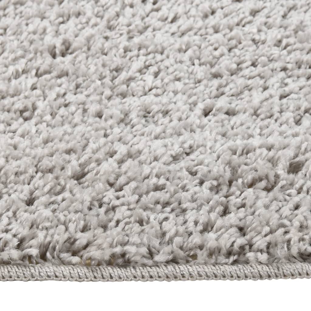 Vidaxl Rug Shaggy Anti-Slip 80x150 cm lysegrå