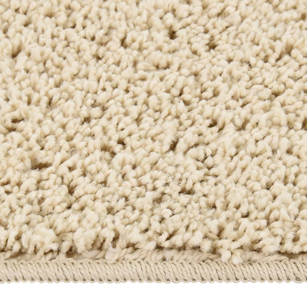 Vidaxl Teppich Shaggy Anti-Slip 140x200 cm cremefarben
