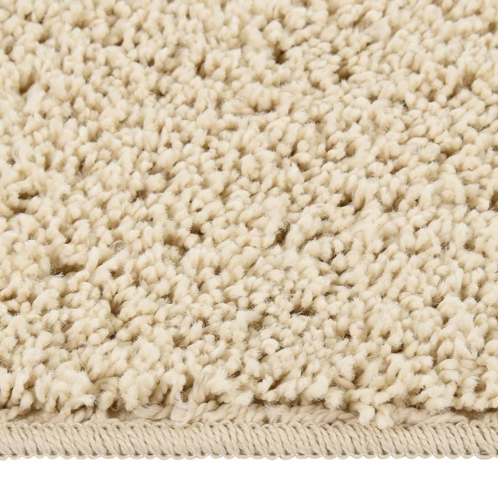 Vidaxl Rug Shanggy Anti-Rutsch 140X200 cm Crème faarweg