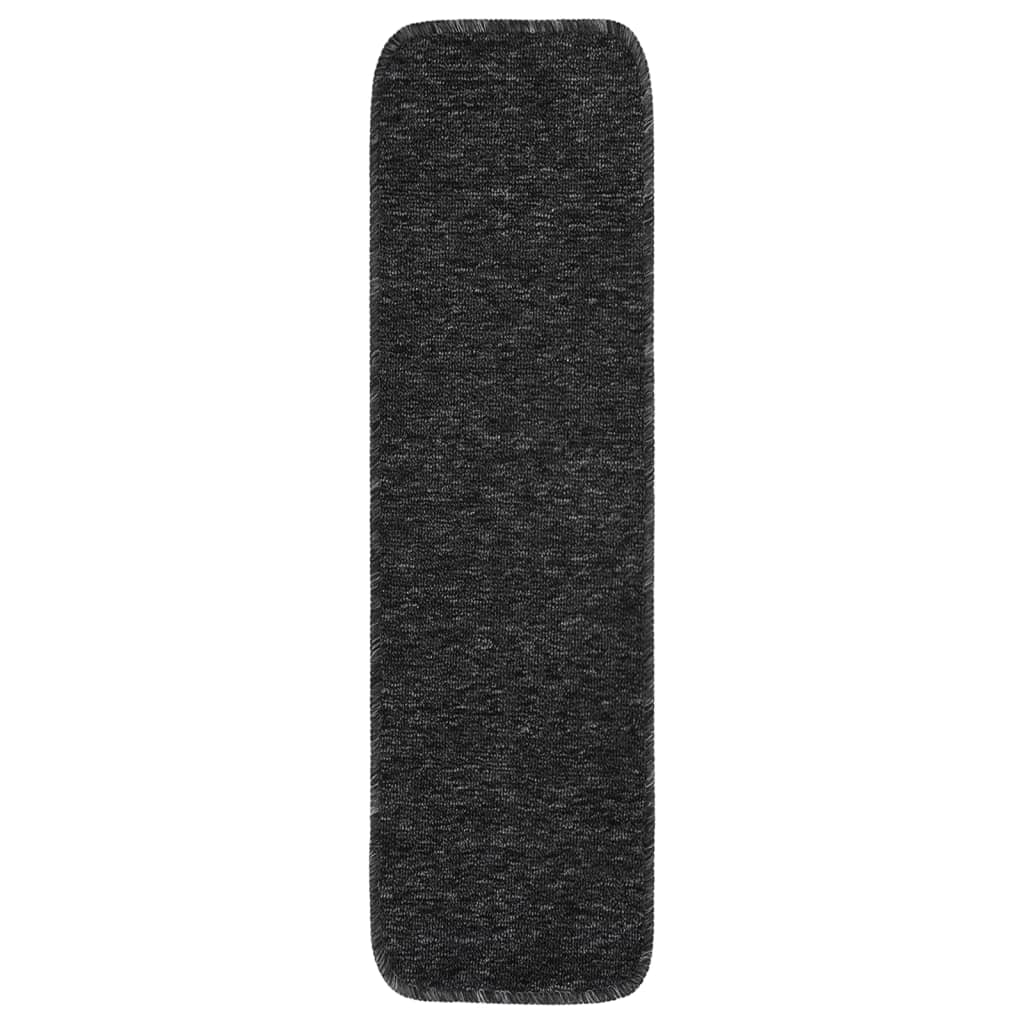 Vidaxl-Treppenmatten 15 St. Anti-Rutsch-Rechteck-Rechteck 75x20 cm Anthrazitfarbe