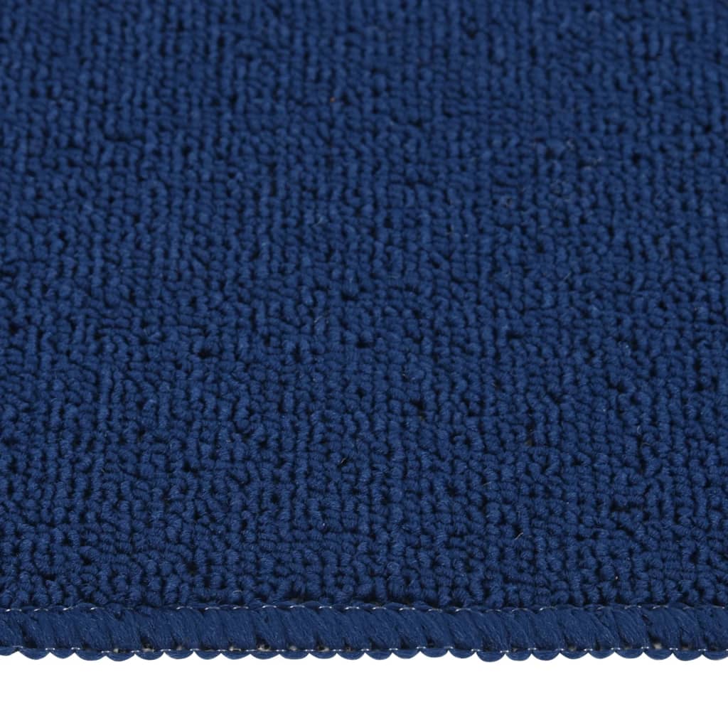 Vidaxl tappetini per scale 15 St Anti-slip rettangolare 60x25 cm blu navy