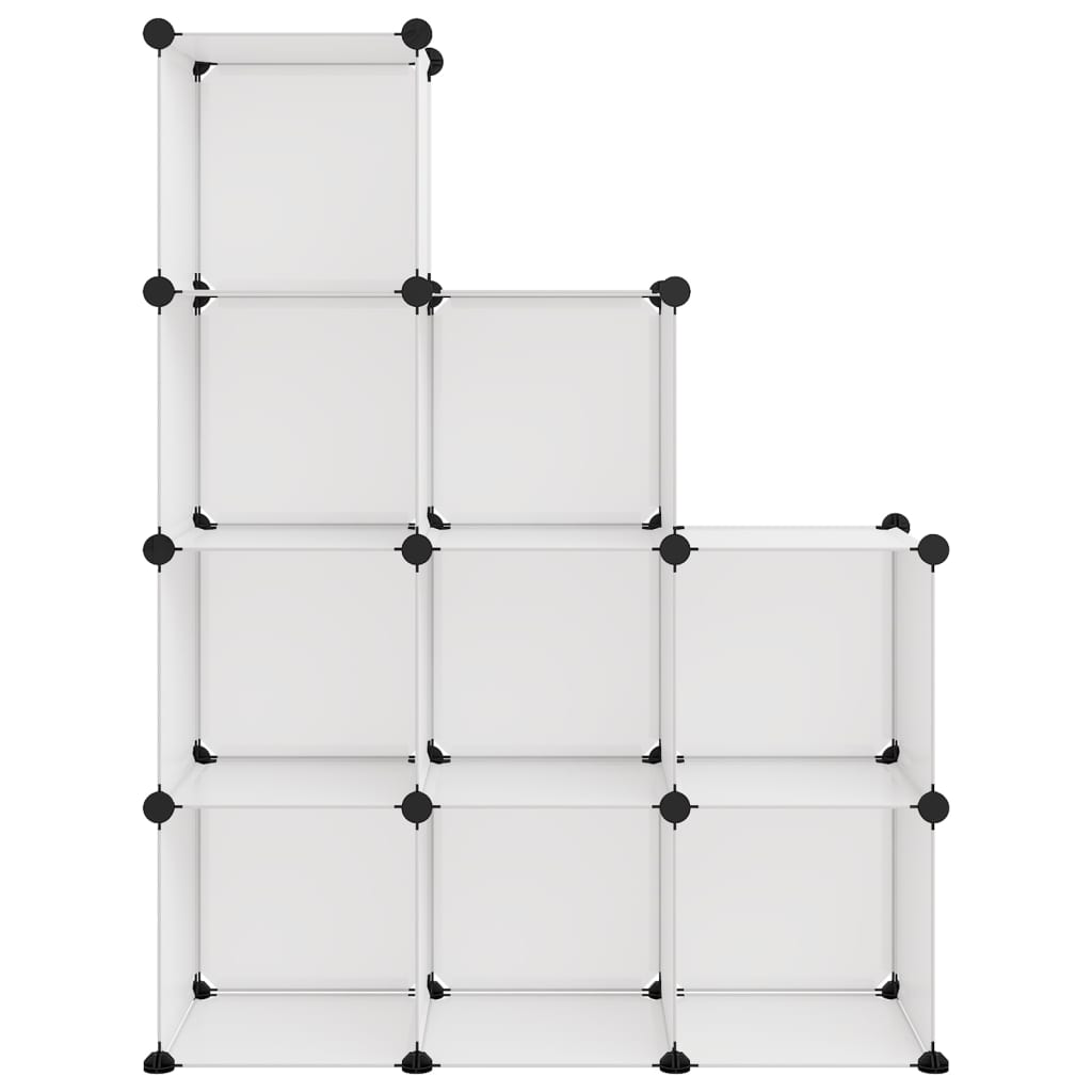 VidaXL Storage furniture with 9 compartments Polypropene Transparent