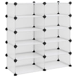 Vidaxl Shoe Rack 84x32x88.5 cm polipropeno transparente