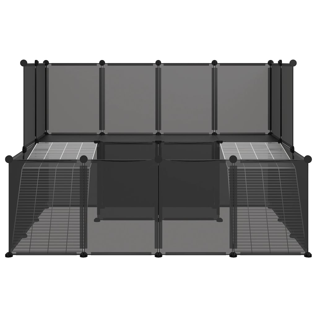 Vidaxl Animal Loft Small 143x107x93 Polypropène et acier noir