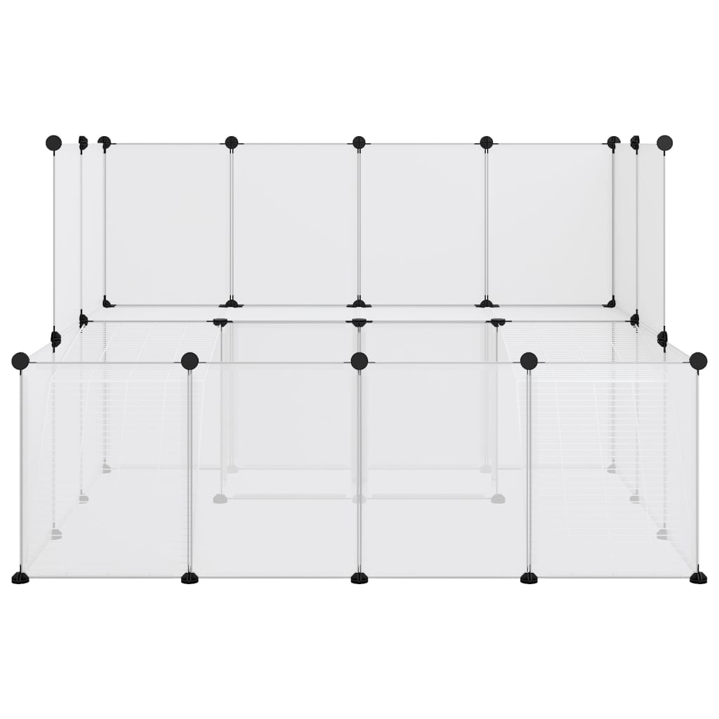 Vidaxl Animal Loft Small 143x107x93 cm en polypropène et en acier transparent