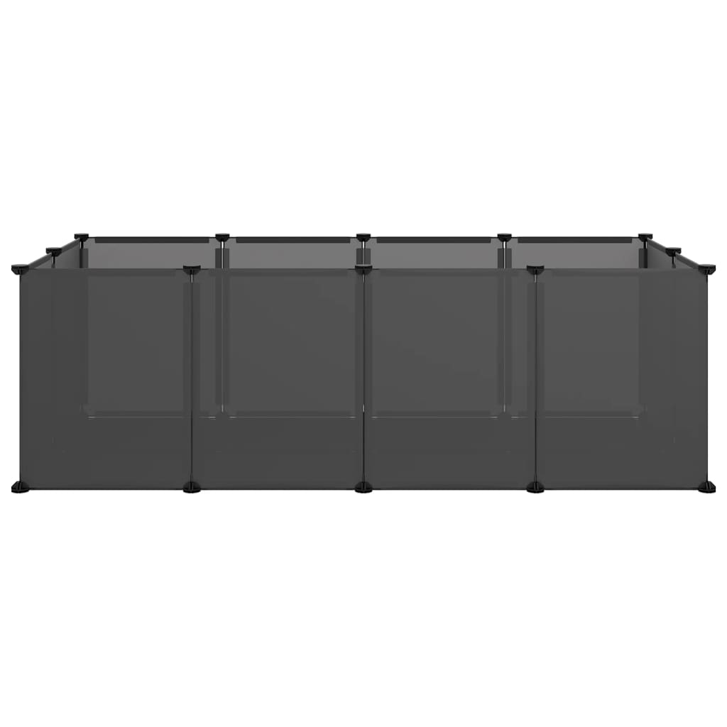 Vidaxl Animal Loft Small 144x74x46.5 cm Polypropène et acier noir