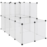 Vidaxl Animal Loft Small 142x74x93 cm polipropeno y acero transparente