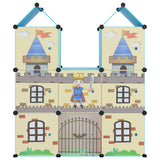 Vidaxl Kinderlagermöbel mit 8 Fächern Polypropenblau