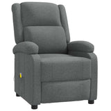 Vidaxl massagestoel stof donkergrijs