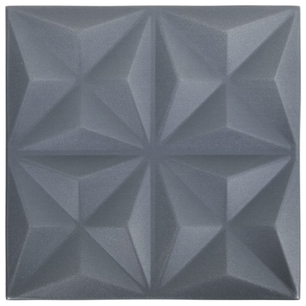 Vidaxl 24 ST Wall Panels 3d Origami 6 m² 50x50 cm šedá