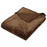 Vidaxl Deken 200x240 cm Polyester Cocoa Brown