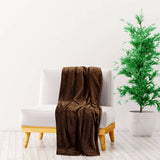 Vidaxl Deken 200x240 cm Polyester Cocoa Brown