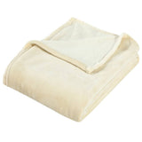 VIDAXL -Decke 130x170 cm Polyestercreme -Colored